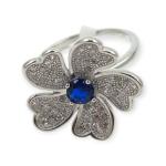 Beautiful 925 Sterling Silver With Amazing Flowers Design